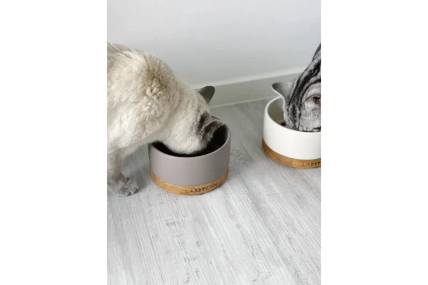 Labbvenn Vuku Ceramic Feeding Bowl Set Cacao Single