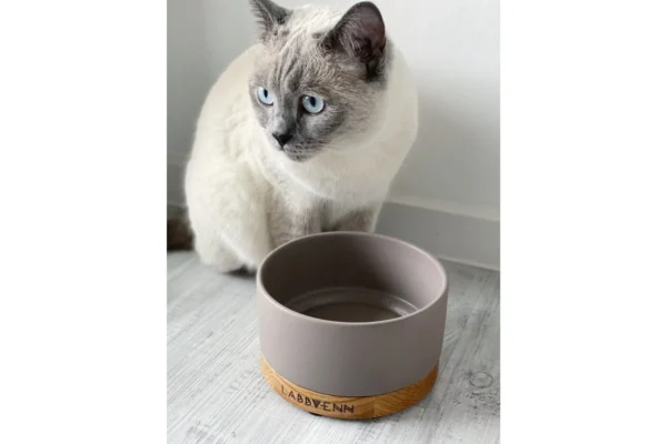 Labbvenn Vuku Ceramic Feeding Bowl Set Cacao Single