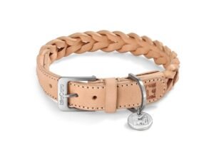 Cane Bergamo, Dog Collar, Natural