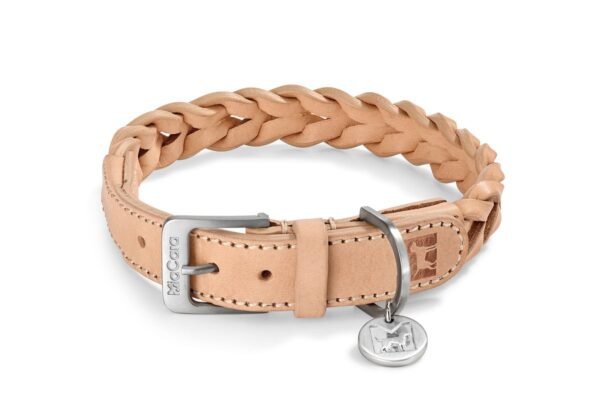 miacara-cane-bergamo-hondenhalsband-natuurlijk Cane Bergamo, Dog Collar, Natural