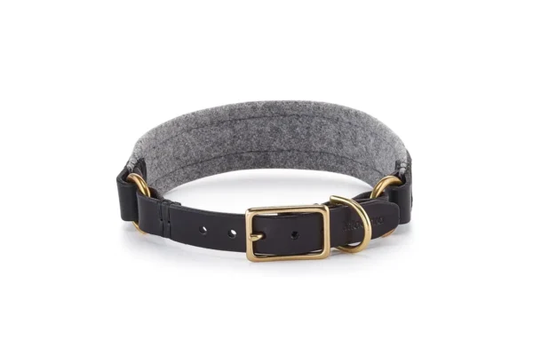 Cane Siena, Collar, BlackFelt Gray