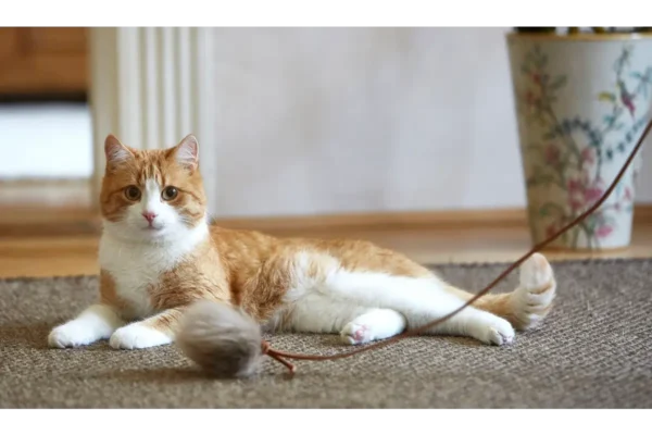 Gatto Topo, Cat Toy, CognacTaupe